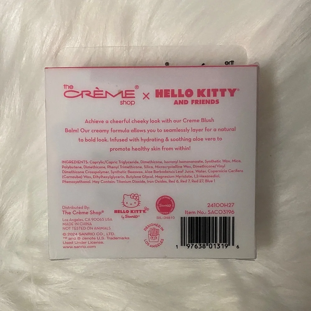 New The Crème Shop x Hello Kitty Blush Balm